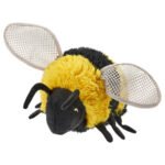 SKOGSDUVA Soft toy, bumblebee/black yellow, 21 cm