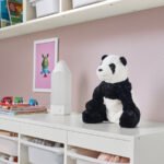 KRAMIG Soft toy, white/black - Image 2