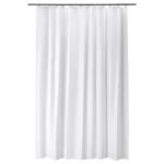 BJÄRSEN Shower curtain, white, 180x200 cm