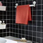 VÅGSJÖN Bath towel, orange-red, 70x140 cm - Image 4