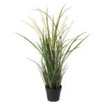 FEJKA Artificial potted plant, in/outdoor decoration/grass, 9 cm