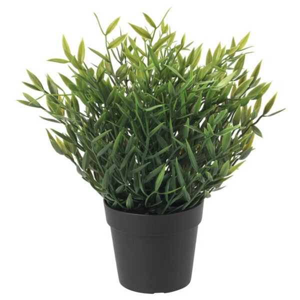 FEJKA Artificial potted plant, in/outdoor House bamboo, 9 cm