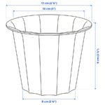BUSKVERK Plant pot, in/outdoor grey, 9 cm - Image 5