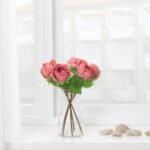 SMYCKA Artificial flower, Peony/dark pink, 30 cm - Image 3
