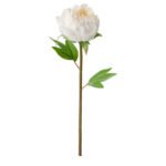 SMYCKA Artificial flower, Peony/white, 30 cm