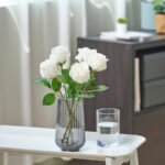 SMYCKA Artificial flower, in/outdoor/Rose white, 40 cm - Image 4