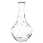 VILJESTARK Vase, clear glass, 17 cm