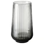 GRADVIS Vase, grey, 19 cm