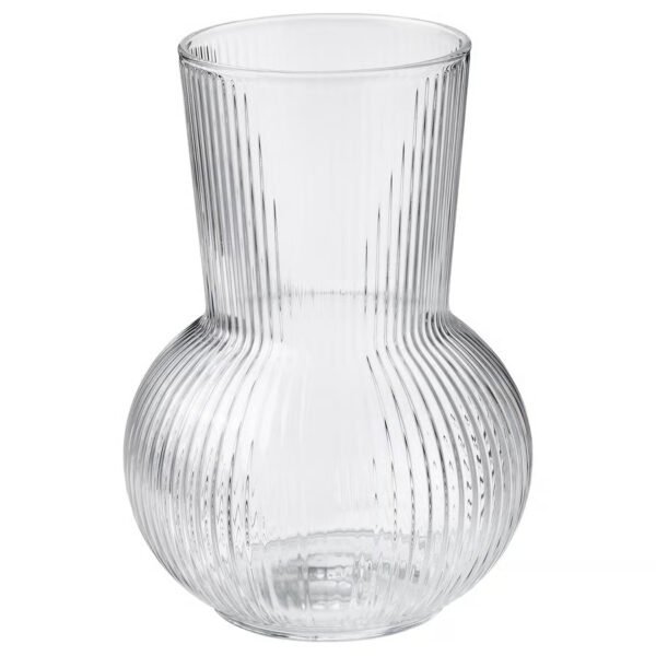 PÅDRAG Vase, clear glass, 17 cm