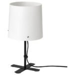 BARLAST Table lamp, black/white, 31 cm