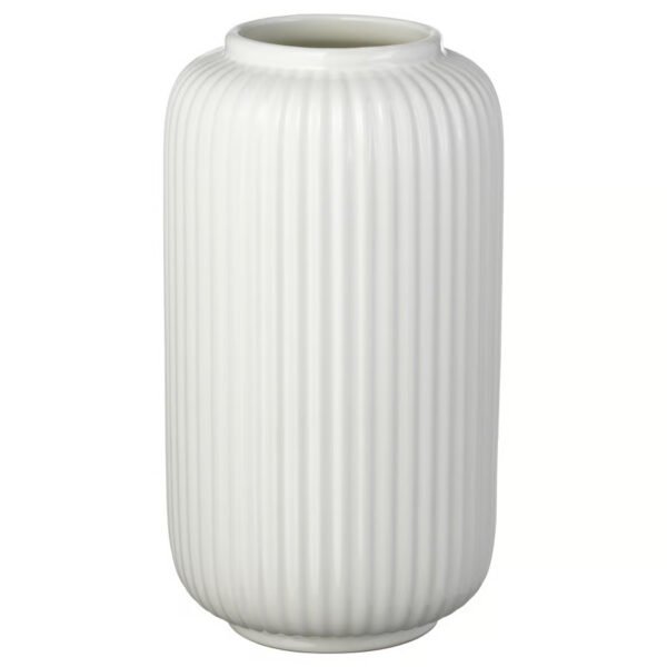 STILREN Vase, white, 22 cm
