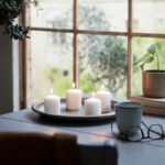 HEMSJÖ Unscented block candle, natural, 8 cm - Image 2