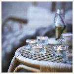 JÄMLIK Scented tealight, Vanilla/light beige, 3.5 hr - Image 4