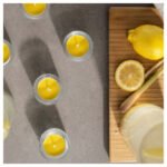 LODHÄGG Scented tealight, lemon & lemongrass/yellow, 3.5 hr - Image 3