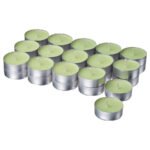 LÖVSKOGSLUND Scented tealight, Apple/light green, 3.5 hr