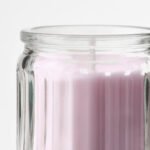 LUGNARE Scented candle in glass, Jasmine/pink, 12 hr - Image 5