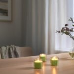 LÖVSKOGSLUND Scented candle in glass, Apple/light green, 12 hr - Image 6