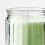 LÖVSKOGSLUND Scented candle in glass, Apple/light green, 12 hr - Image 7