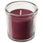STÖRTSKÖN Scented candle in glass, Berries/red, 20 hr