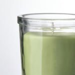 LÖVSKOGSLUND Scented candle in glass, Apple/light green, 20 hr - Image 5