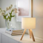 STORSEGEL Table lamp, ash/white - Image 3