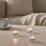 FINSMAK Tealight holder, clear glass, 3.5 cm - Image 3