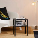 KNARREVIK Bedside table, black, 37x28 cm - Image 4