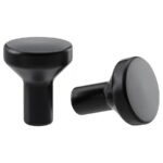 BAGGANÄS Knob, black, 21 mm