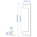 GUBBARP Handle, white, 116 mm - Image 4