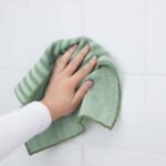 PEPPRIG Microfiber cloth, green blue/yellow, 28x28 cm - Image 4