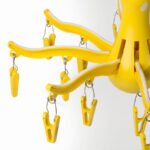 PRESSA Hanging dryer 16 clothes pegs, yellow - Image 6