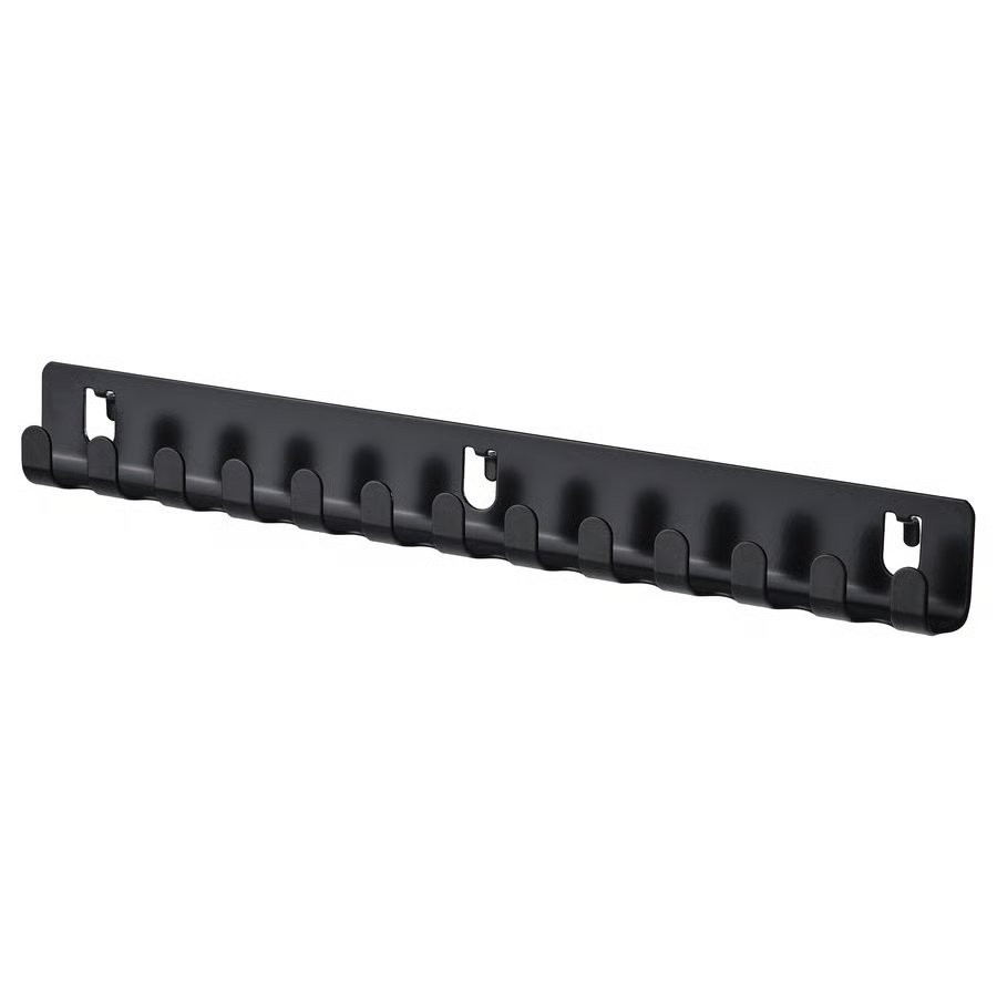 543-1 skadis-hook-rack-black SKÅDIS Hook rack, black - Image 1