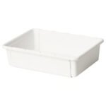 KACKLA Extendable box, white, 25-38x19 cm