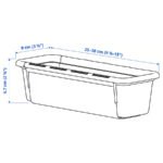 KACKLA Extendable box, white, 25-38x9 cm - Image 7