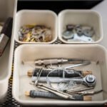 NOJIG Organiser, plastic/beige, 15x20x5 cm - Image 4