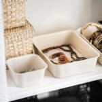 NOJIG Organiser, plastic/beige, 10x10x5 cm - Image 4