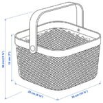 RISATORP Basket, dark green, 25x26x18 cm - Image 5