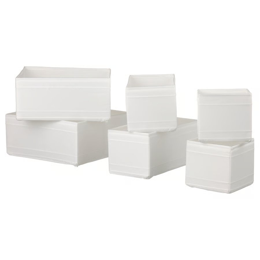 568-1 skubb-box-set-of-6-white SKUBB Box, set of 6, white - Image 1