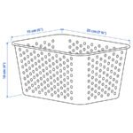 PLOGSVÄNG Storage basket, white, 15x20x10 cm - Image 3