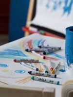 MÅLA Wax crayon, mixed colours - Image 4