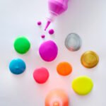 MÅLA Fluorescent/glitter paint, mixed colours - Image 2