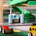 LILLABO 4-piece vehicle set, sports car/school bus recycling truck/police car/multicolour - Image 5