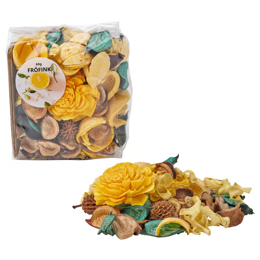 621-1 froefink-scented-potpourri-citrus-flower-yellow FRÖFINK Scented potpourri, Citrus flower yellow, 60 g - Image 1