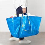 FRAKTA Carrier bag, large, blue, 55x37x35 cm/71 l - Image 2