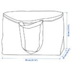 FRAKTA Carrier bag, large, blue, 55x37x35 cm/71 l - Image 7