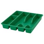 SMÄCKER Cutlery tray, bright green, 31x26 cm