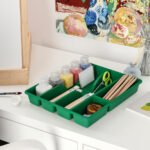 SMÄCKER Cutlery tray, bright green, 31x26 cm - Image 3