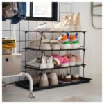 GREJIG Shoe rack, grey, 58x27x17 cm - Image 2