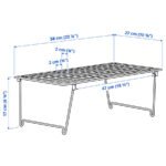 GREJIG Shoe rack, grey, 58x27x17 cm - Image 6