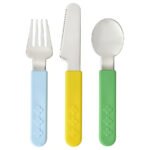 SMASKA 3-piece cutlery set, mixed colours